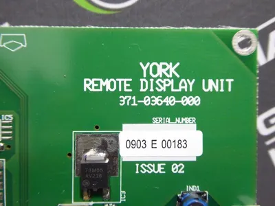 York ISN 371-03640-000 Display Module with Keypad Used