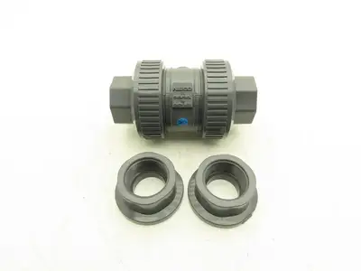 NIBCO U45BC V Check Valve 1 1/4" Chemtrol Body 1 1/2" End Fittings Glue And NPT