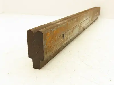 Press Brake Die 23-9/16" Long 90° V 1/4" W 1/8" D 1-3/4" H 1/2" Tang