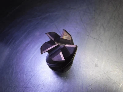 DE BOER T15 1" 5 Flute Carbide Endmill Head 1" 5F 0.06" R EM RG (LOC2784A)