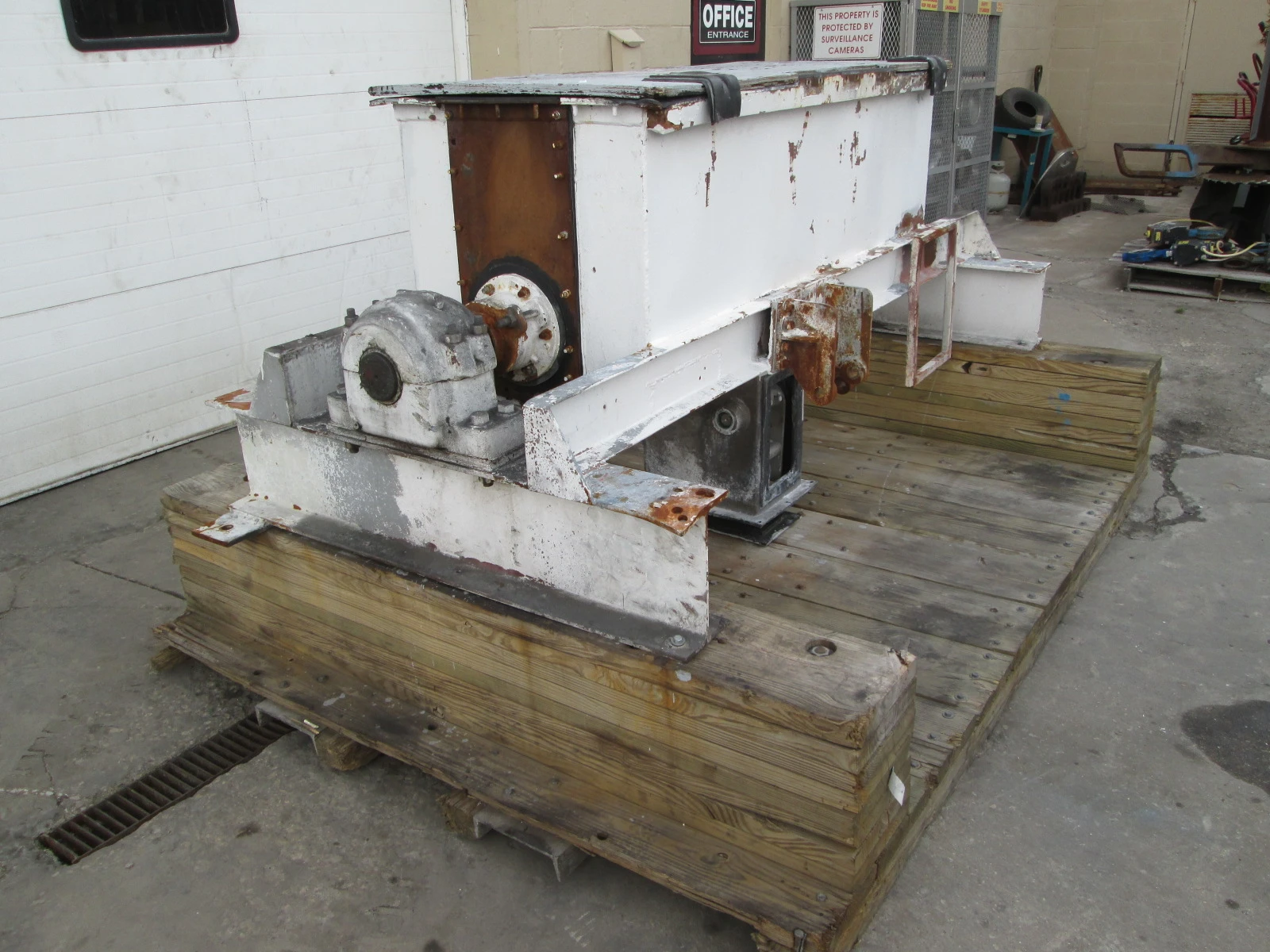 15 cu ft Double Ribbon Blender, rubber lined trough and ribbon