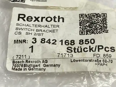 3 842 168 850 | Bosch Rexroth 3842168850 Switch Bracket SH 2/ST - New Other