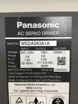 USED PANASONIC MSDA043A1A