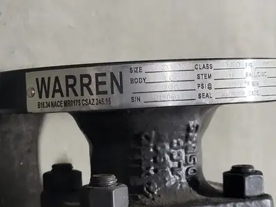 2" x 1-1/2" Class 150 Ball Valve, B16.34
