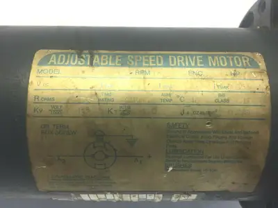 USED B&B ADJUSTABLE SPEED DRIVE MOTOR