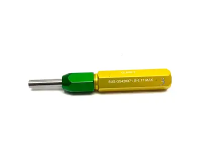 USED VERMONT GAGE STEEL X NOGO REVERSIBLE GAGE HANDLE ASSEMBLY 6.17MM