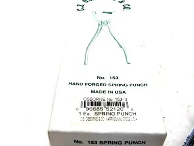 NEW CS OSBORNE 153-3 SPRING PUNCH 1533