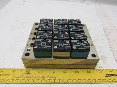 Rexroth Crouzet 81501025 Pneumatic Logic Component And Element Manifold Assembly