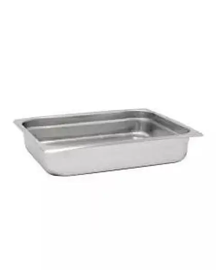1/2 Size 2 1/2" Depth Stainless Steel Steam Table Pan