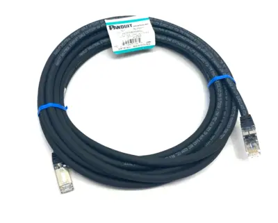 USED PANDUIT SHIELDED CAT6A PATCHCORD 600V 5M BLACK