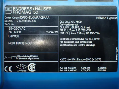 USED ENDRESS+HAUSER 50P50EL0A1RA0BAAA