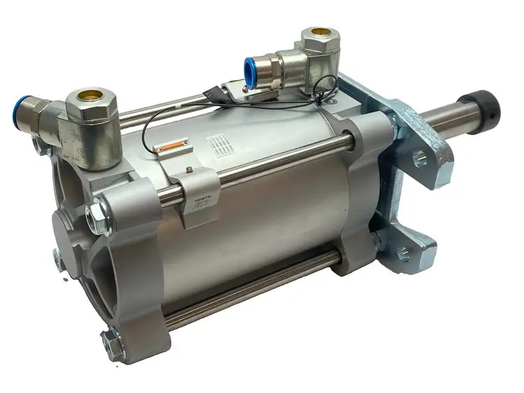 New | in-Stock Festo Pneumatic ISO Cylinder 160mm Bore 125mm Stroke 2036032 Pneumatic Cylinders Michigan US | Maverick Industrial Sales #1502227