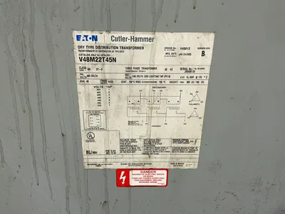Used 2005 EATON V48M22T45N Distribution Transformers Ohio US | HGR 24 #1186186