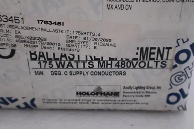 HOLOPHANE RBK175MH48B / RBK175MH48B NEW IN BOX STOCK H732