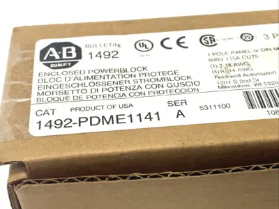 1492-PDME1141 | Allen Bradley  115A Enclosed Power Distribution Block BOX OF 3 - New – Open box
