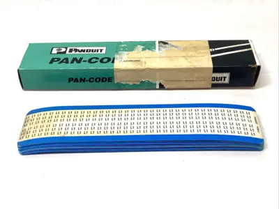 New | in-Stock Panduit Pan-Code Wire Marker Cards BOX OF 15 CARDS Blank Label Michigan US | Maverick Industrial Sales #1392607