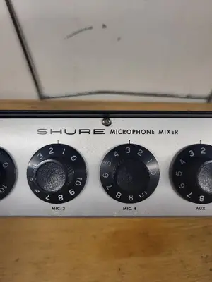 Shure Microphone Mixer with Multiple Channel Inputs