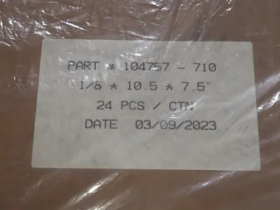 7 1/2" X 10 1/2" Seals - 104757-710