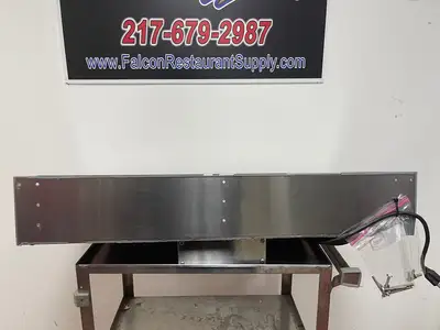 Used Marshall Used Marshall 175401 36" ThermoGlo Heated Stainless Steel Wall Mounted Shelf 120V - FG6 Heated Cabinets & Displays Illinois US | Falcon Restaurant Supply #1374714