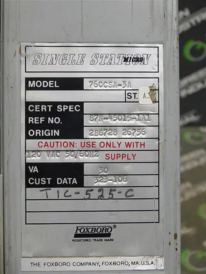 USED FOXBORO 760CSA-3A