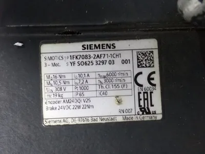 USED SIEMENS 1FK70832AF711CH1