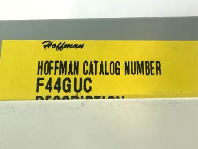 USED NVENT HOFFMAN ELBOW WIREWAY 45° 4" X 4" STEEL WHITE W/ 2X F44GUC