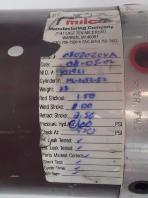 USED MILCO CHD-408-3.0