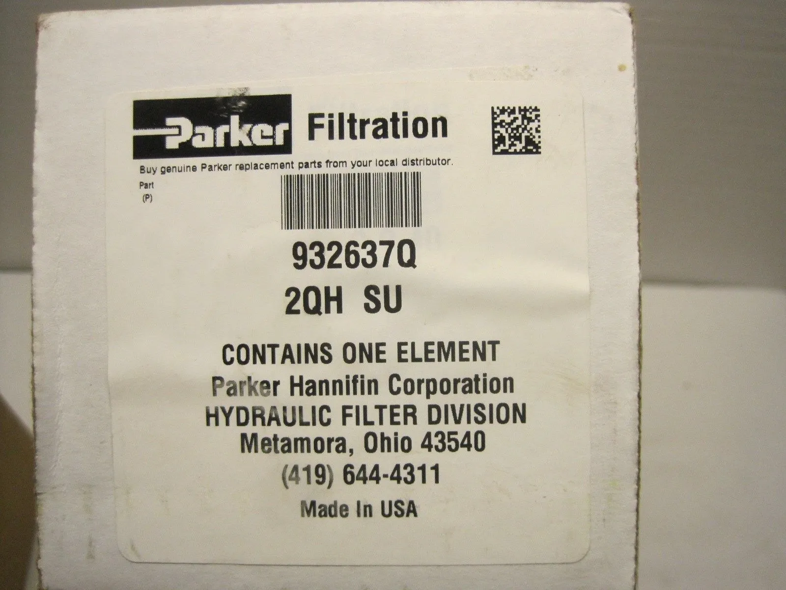 NEW PARKER 932637Q FILTER ELEMENT
