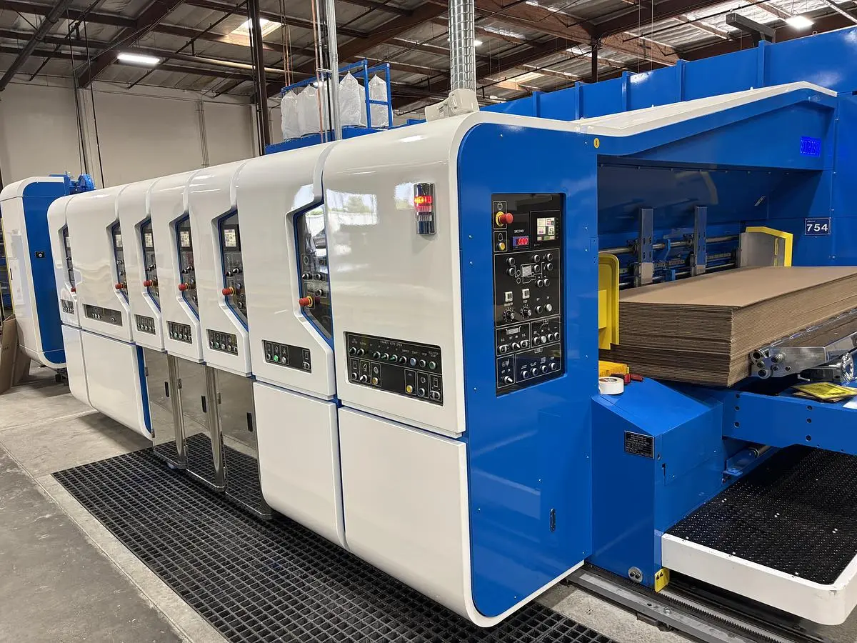 New 50" x 110" Sunrise Flexo Folder Gluer