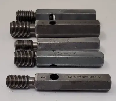 USED TAFT PEIRCE GO/NO GO PLUG GAUGES