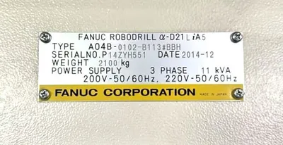 2014 FANUC robodrill A-D21LiA5 cnc drill tap | CNC EXCHANGE (14)