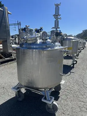 Tank, 80 Gallon (300 Liters), 316L Stainless Steel, Jacketed, 45 PSI Internal #5991214