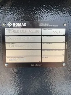 BOMAG BW 177 D-5 PL Single Drum Rollers | Mid South Machinery (7)
