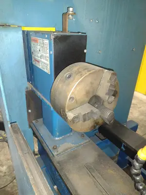 12" ITW WELDING AUTOMATION LATHE, WITH MILLER WELD CONTROLLER & MILLER XMT 304 SERIES ARC WELDER: YOBRO #24402