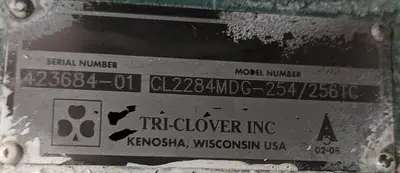 USED TRI-CLOVER CL2284MDG