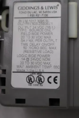 GIDDINGS & LEWIS DANAHER MOTION M.1017.3095 R3 / M10173095 R3 MODULE #6006