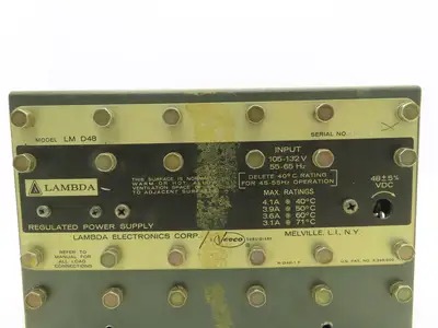 Lambda LM D48 Power Supply 105-132VAC Input 48VDC 4.1A Output *Read