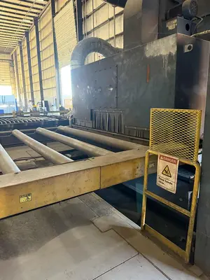 Used 2008 BLASTEC 10' PLATE Roller Conveyor Shot Blaster Pennsylvania US | Shot Blasting Equipment #1541094