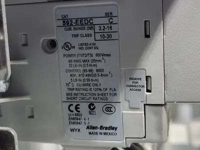 Used ALLEN BRADLEY 509-BOD-XXX Switchgears British Columbia CA | Lenmark #409093