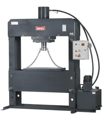 Dake Force 200 H-Frame 220V Three Phase Double-Acting 200Ton Hydraulic Dura-Press 972017