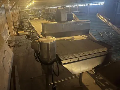 16ft Modular Belt Conveyor with Air Knife