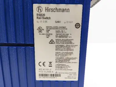 Hirschmann RSB20-0800T1T1SAABHH05.3.06 PLC Rail Switch Module