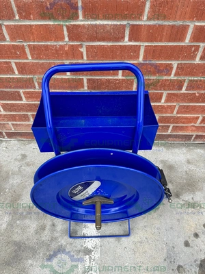 USED ULINE H-39 INDUSTRIAL STRAPPING CART FITS CORE SIZES 16 X 3" AND 16 X 6"