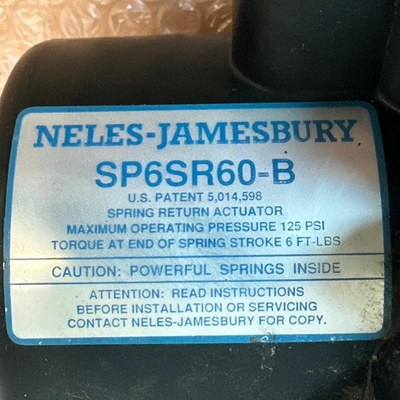 USED NELES-JAMESBURY SP6SR60-B