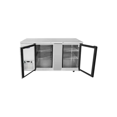 New | in-Stock Atosa New Atosa SBB69GGRAUS1 69" Back Bar Cooler w/ Glass Door Shallow Depth Stainless Steel Bottle Coolers Illinois US | Falcon Restaurant Supply #1375362