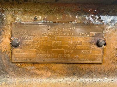 Wagner, 100 HP, 1200 RPM, Electric Motor