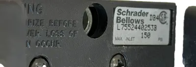 NEW SCHRADER BELLOWS L7552440253B PNEUMATIC VALVE