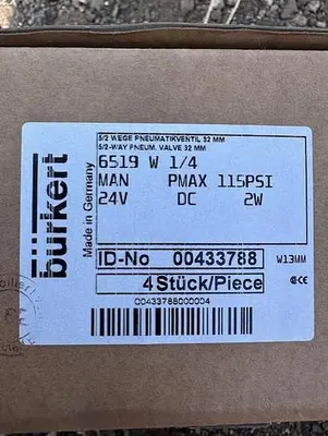 Burkert Solenoid Valve PN 433788