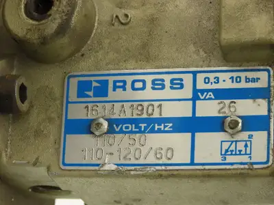 BOC Water Hydraulics Ross Solenoid Spool Valve Block 5 Port 2 Pos Pneumatic