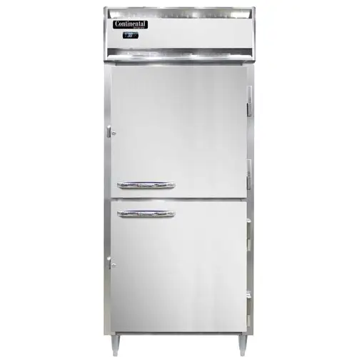 Continental D1RXNSAHD 36 1/4" One Section Reach In Refrigerator, (2) Right Hinge Solid Doors, Top Compressor, 115v